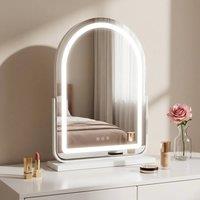 STILVORA Vanity Mirror 43 x 59 cm with LED Lighting in White