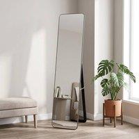 STILVORA Full Length Mirror 160 x 37 cm Freestanding or Wall Mounted in Black