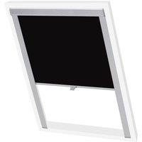Berkfield Home Blackout Roller Blind Black MK04