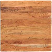 Berkfield Home Table Top 80x80x2.5 cm Square Solid Wood Acacia in Brown