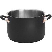 Meyer Accent 24cm Stainless Steel Stockpot, Induction Suitable in Black