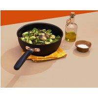 Meyer Accent Ultra Durable Saucier Pan - Non Stick & Induction Suitable - 22 cm in Black