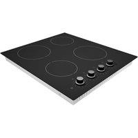 Statesman 4 Zone Ceramic Hob Cooktop, Dial Control in Black