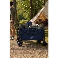 Neo XL Heavy Duty Folding Wagon Cart 300L & Adjustable Handle in Mid Navy