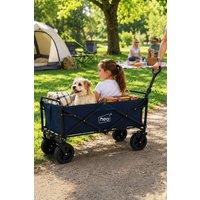 Neo Folding Wagon Garden Cart 138L 120kg in Navy
