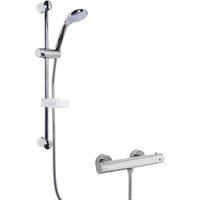 Balterley Thermostatic Bar Valve Multi Function Handset Slider Rail Kit Shower in Silver