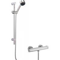 Balterley Thermostatic Minimalist Bar Valve Multi Function Handset Slider Rail in Silver