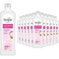 Simple Nourishing Bath Soak Chamomile Oil 1L 12-Pack Multipack in White