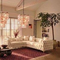 Sofaya Monaco 4 Seater Corner Sofa Chesterfield Velvet Left Hand Chaise in Cream | Size: 4 Person