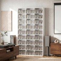 HOMCOM 835 CD/500 DVD Storage Unit, Blu-ray Media Storage Shelf, White