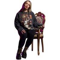 Labyrinth Characters Vintage Wash Sweatshirt in Charcoal | Size: XL