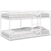 Berkfield Home Bunk Bed without Mattress White 107x203 cm Steel