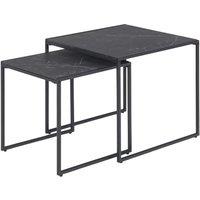 Furniture To Go Infinity Nest of Tables in Black Matt Set of 2