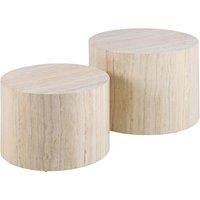 Furniture To Go Dice Coffee Table Set in Light Oak