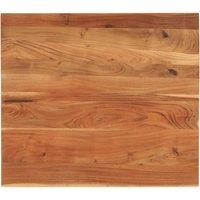 Berkfield Home Table Top 110x80x2.5 cm Rectangular Solid Wood Acacia in Brown