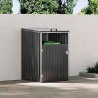 KORVIXA Single Wheelie Bin in Black | Size: 100 cm x 100 cm