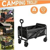 KORVIXA 100KG HEAVY DUTY GARDEN TROLLEY WAGON in Black | Size: 10kg