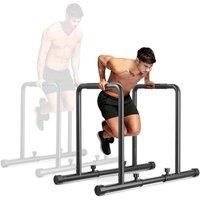 Havendro Parallel Bar Dip Station Heavy Tudy Dip Bars Equipment in Black