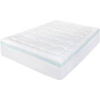 KORVIXA Quilted Mattress Protector Double in White