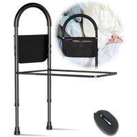 NESTLUNE Bed Support Bar Bed Rail Mobility Aid Safety in Black