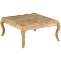 Berkfield Home Coffee Table 80x80x40 cm Solid Mango Wood in Brown | Size: 80 x 80 x 40 cm