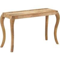 Berkfield Home Console Table 118x38x76 cm Solid Mango Wood in Brown | Size: 118 x 38 x 76 cm