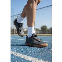MODISHION Men's Lightweight Trainers with Elastic Bungee Laces in Dark Grey | Size: 9
