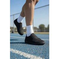 MODISHION Men's Casual Lace-Up Trainers in Black | Size: 9.5