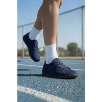 MODISHION Men's Casual Lace-Up Trainers in Dark Navy | Size: 8.5