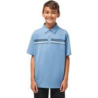 Travis Mathews Men's Junior Under A Palm Golf Polo Shirt in Light Blue | Size: Small