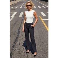 Roman Women's Bootcut Leg Stretch Trousers in Charcoal | Size: 20