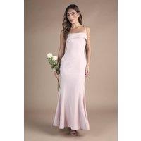 Coast Women's Strappy Fitted Satin Trim Bridesmaid Dress in Blush | Size: 18