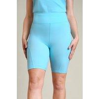 Enorsia Women's High Waisted Active Shorts in Blue | Size: 12