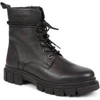 Jones Bootmaker Women's Minna Lace-up Boots in Black | Size: 4
