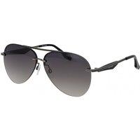 Trussardi Men's TSM3004 64A01 Aviator/Navigator Sunglasses in Grey