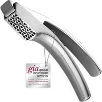 Gourmet Easy Stainless Steel Garlic Press - Coarse Mince in Silver