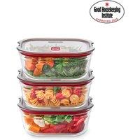 Black + Blum Set of 3 Glass Food Box M 900ml - Clear