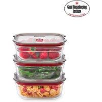 Black + Blum Set of 3 Glass Food Box S 600ml - Clear