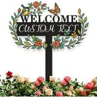 Quipulse Style 5 Wrought-Iron Floor-Standing Decorative Ornaments in Black