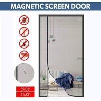 NESTLUNE 90*210cm Door Net Insect Magic Screen Bug Mosquito in Black | Size: 100 cm - 150 cm