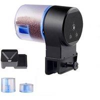 KORVIXA Adjustable Auto Fish Feeder Feeding in Black | Size: 30 cm