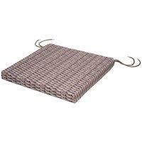 NESTLUNE Waterproof Chair Cushion Seat Pads Outdoor Garden Patio in Brown | Size: 120 cm x 135 cm