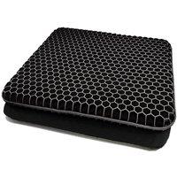 KORVIXA Gel Seat Breathable Egg Cushion in Black | Size: 100 cm x 190 cm