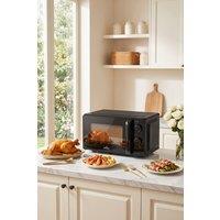 ExtraStar 20L Manual Microwave Oven 700W with 6 Power Levels in Black