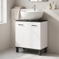 STILVORA Under Sink Cabinet with Adjustable Shelf White Finish
