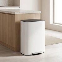 STILVORA 50L Kitchen Bin with Soft-Close Lid in Cream