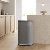 STILVORA 30L Pedal Bin with Soft-Close Lid in Grey
