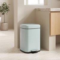 STILVORA 12L Kitchen Bin with Pedal Lid in Green