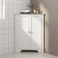 STILVORA Bathroom Storage Cabinet with Adjustable Shelf White