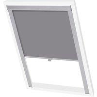 Berkfield Home Blackout Roller Blind Grey SK06